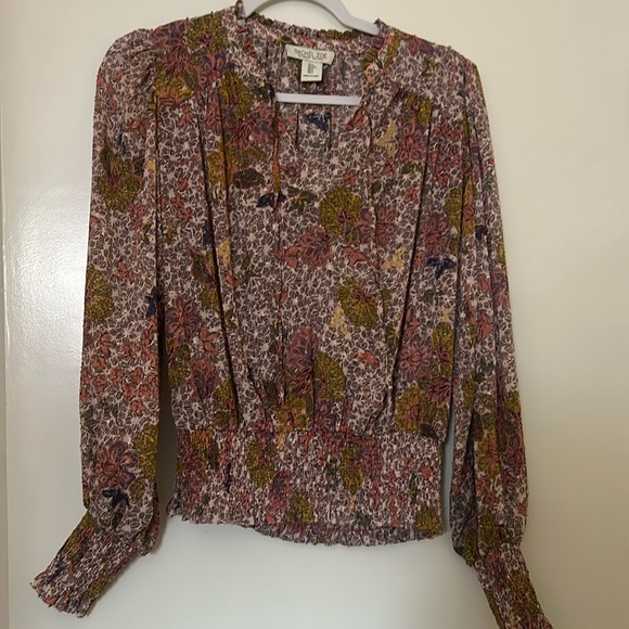 Rachel Zoe Floral Sheer Top - Picture 1 of 3